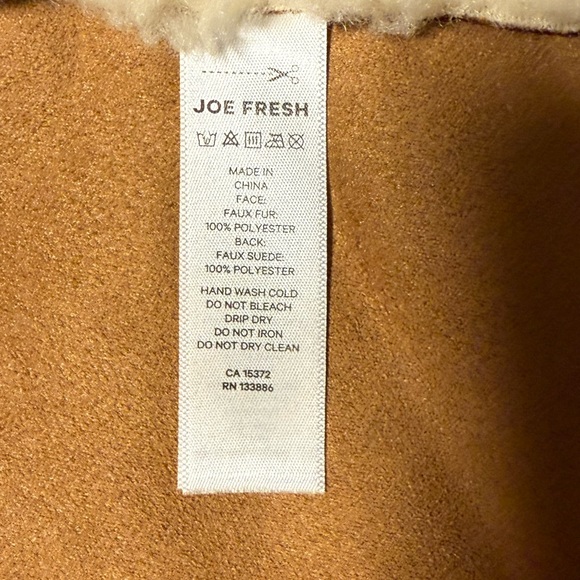 ✨Host Pick✨ 🤎🐻 Joe Fresh Women's Faux Tan Teddy Jacket Size Medium - Picture 13 of 17